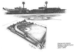 Crosley Field Illustration by the Graphic Edge