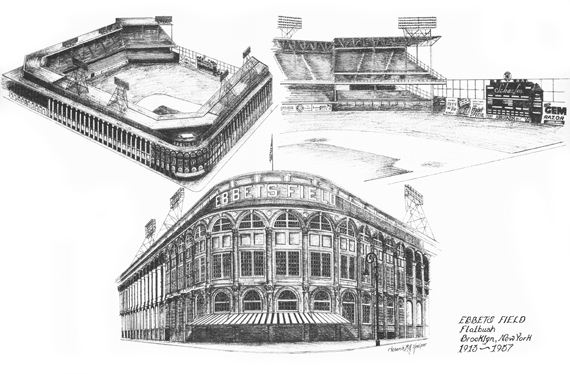 Crosley Field Illustration by the Graphic Edge