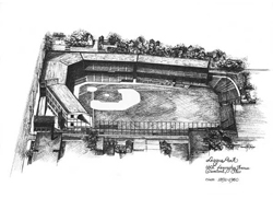 League Park Illustration by the Graphic Edge