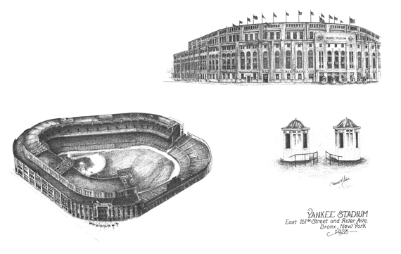 Yankee Stadium Illustration by the Graphic Edge